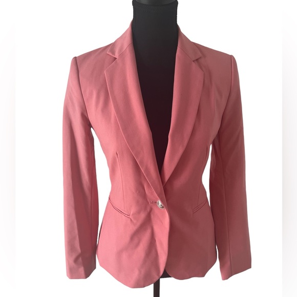 ZARA Pink One Button Blazer - Picture 1 of 5